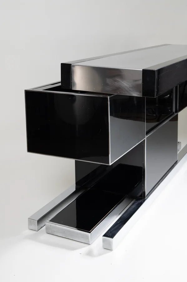 70's bar cabinet designed by Willy Rizzo for Sabot - COLLECTORS RDAM