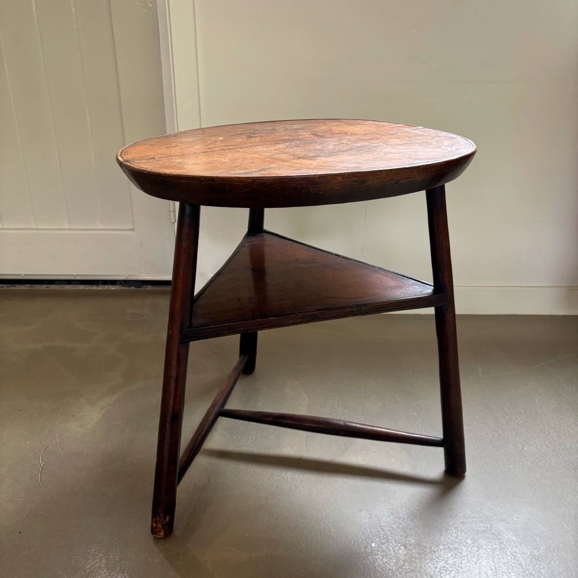 Antique wooden tripod side - table, late 18th century, Belgium - COLLECTORS RDAM