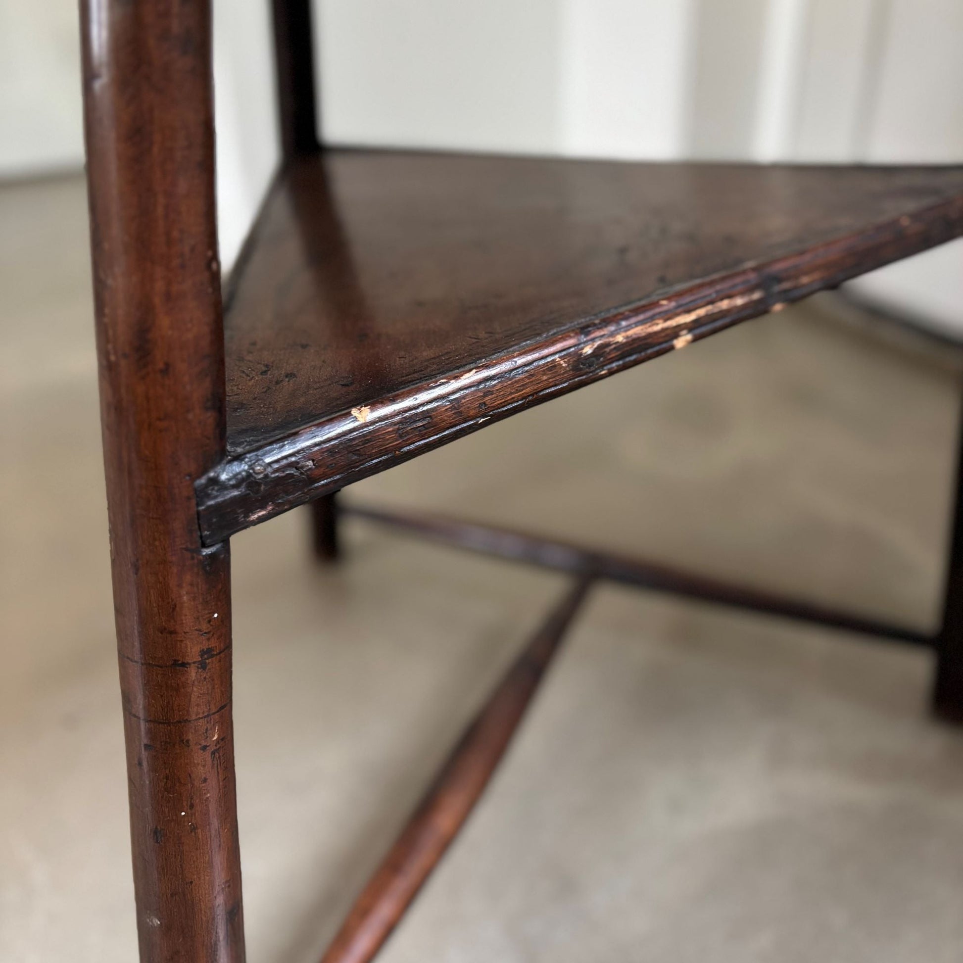 Antique wooden tripod side - table, late 18th century, Belgium - COLLECTORS RDAM