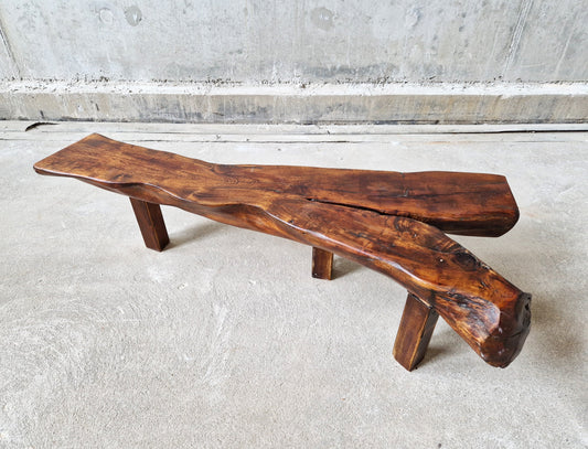 Brutalist Trunk Tree Coffee Table or Bench, 1960s - COLLECTORS RDAM