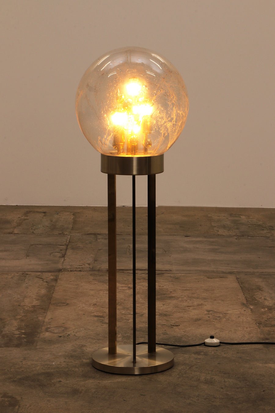Gold "Sputnik" Floor Lamp by Doria Leuchten, Germany, 1970s - COLLECTORS RDAM