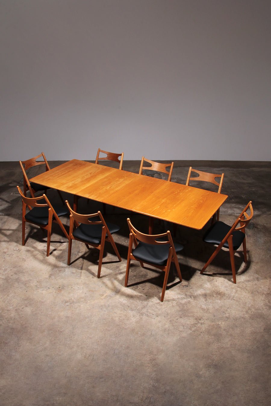 Hans J Wegner Dining Room Set 8 CH29 Sawbuck Chairs & AT 310 Table - COLLECTORS RDAM