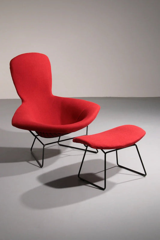 Harry Bertoia Bird Armchair with Ottoman - Iconic 1970s Design - COLLECTORS RDAM