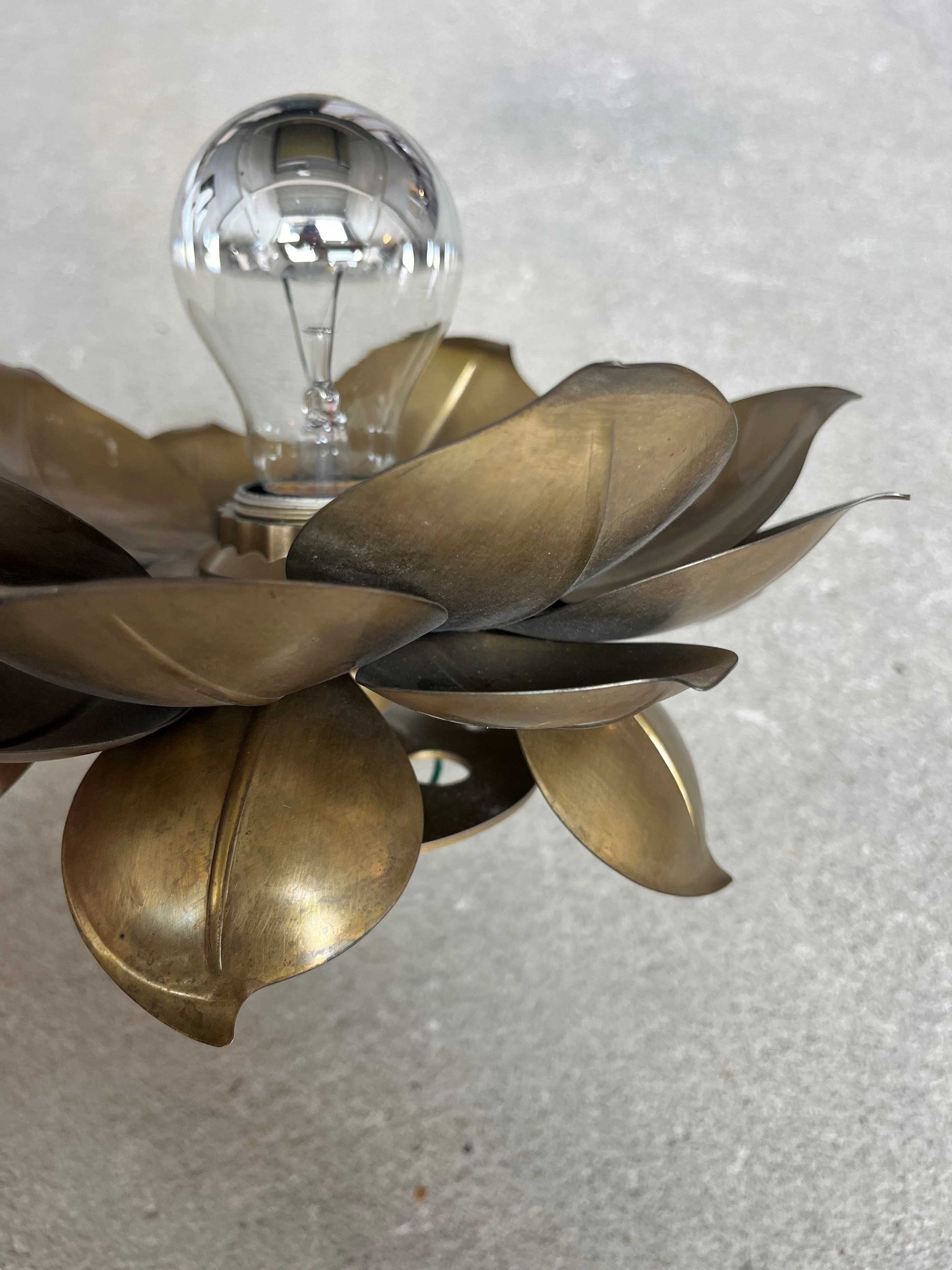 Wandlamp bloem messing - COLLECTORS RDAM