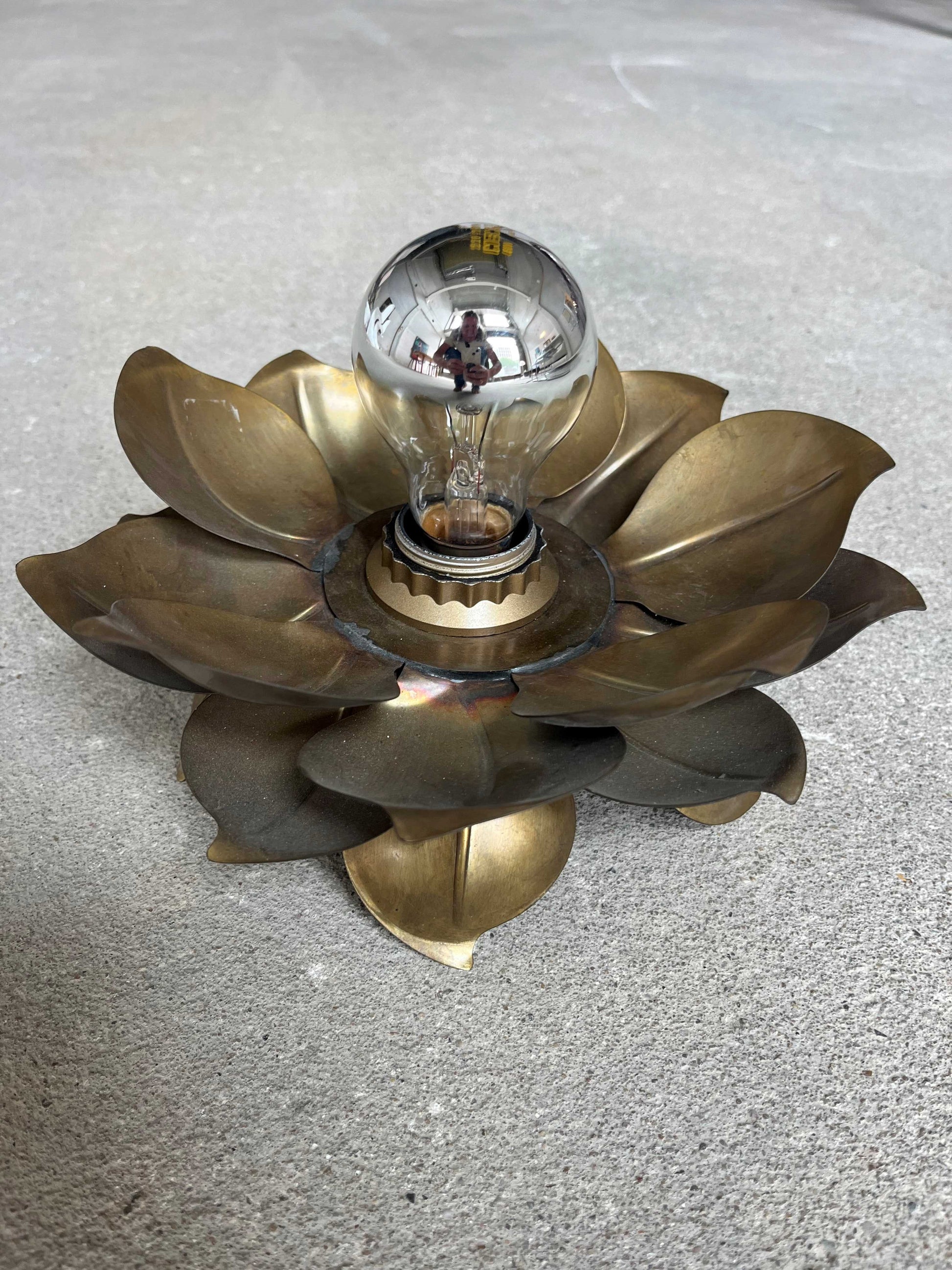 Wandlamp bloem messing - COLLECTORS RDAM
