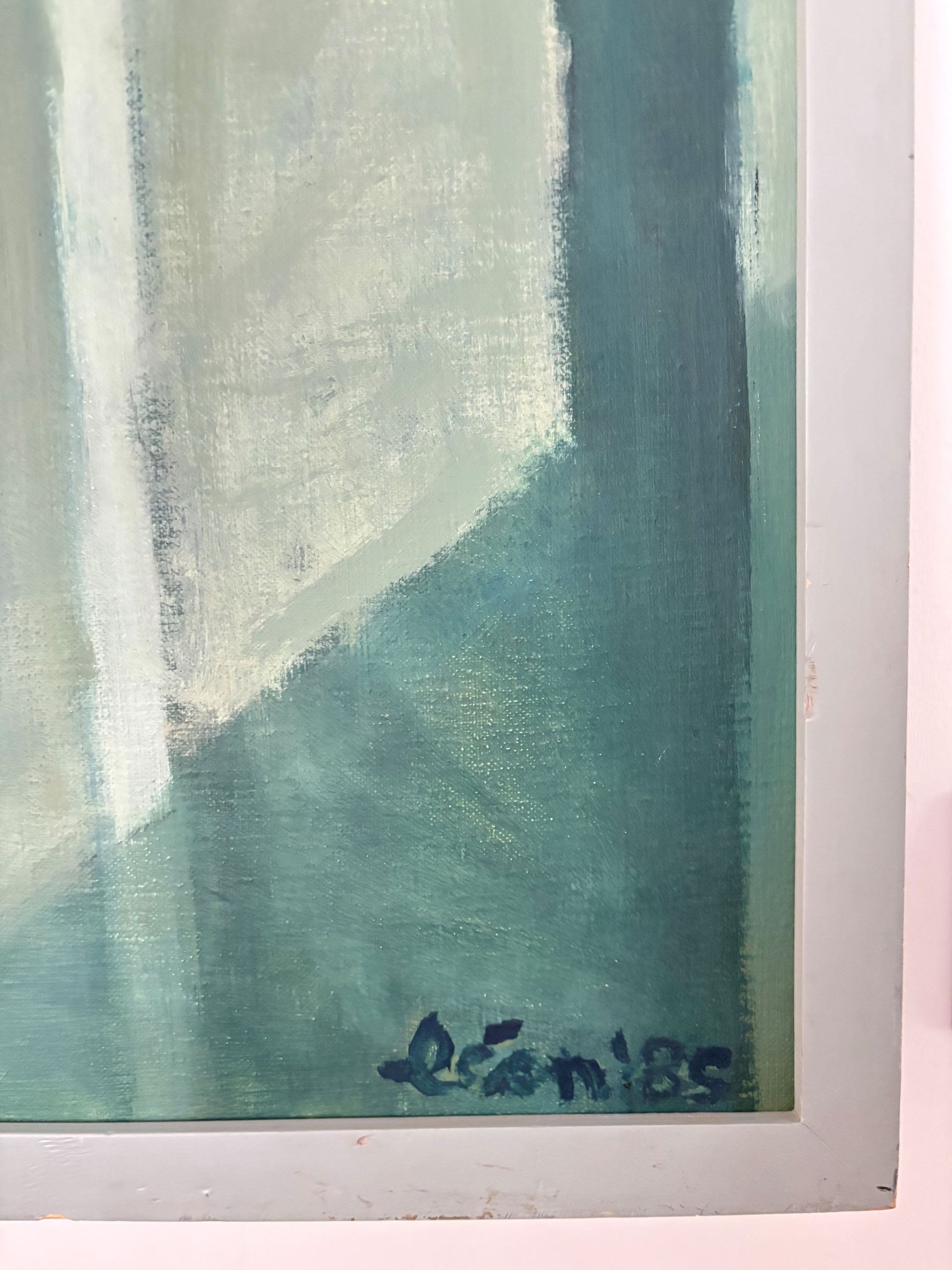 Wonderfull, large painting of Dutch artist Leon Spierenburg (1952 – ), dated 1985 - COLLECTORS RDAM