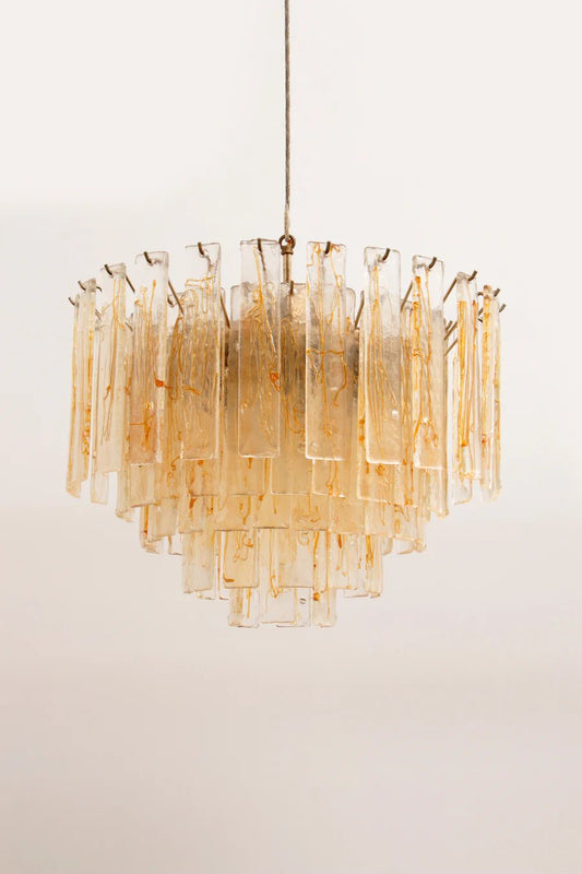 XXL Mazzega Murano Glass Chandelier, 1970s, Italy - COLLECTORS RDAM